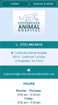 Mobile Screenshot of centervilleanimalhospital.com